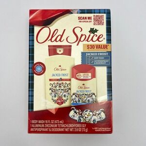 Old Spice Jacked Frost Gift Set Mens 2pc Limited Edition Holiday Personal Care